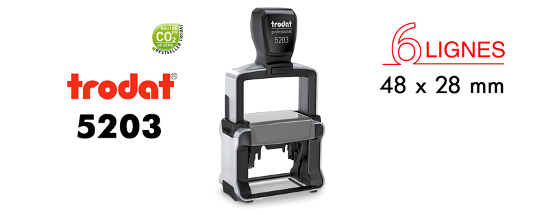 cachet tampon metal trodat pro 5203