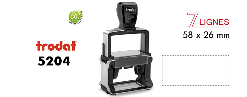 cachet tampon metal trodat pro 5204