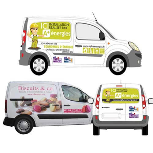 Imprimerie habillage marquage publicitaire voiture à tunisie