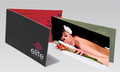 Impression numerique a tunisie : Cartes de visite double pliees