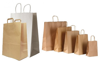 Sérigraphie sac de shopping en papier Kraft à tunisie