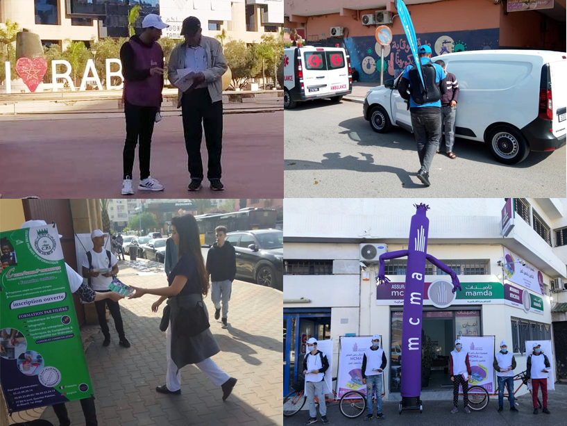 street marketing distribution flyer tunisie